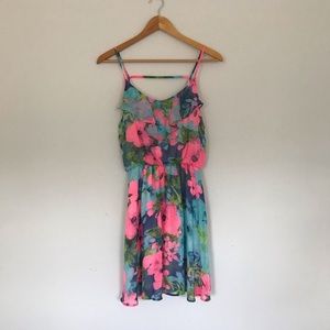 LUSH (Nordstrom) | Multicolor neon sundress